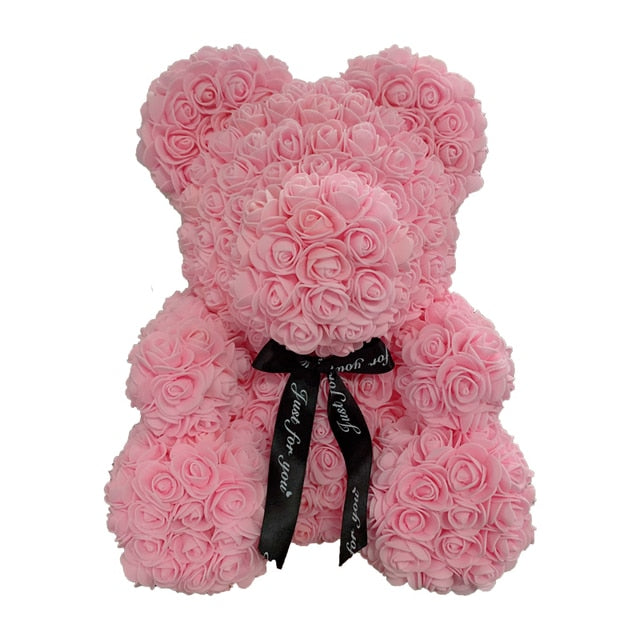 Artificial Rose Teddy Bear - Thee Gift