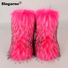 Load image into Gallery viewer, Fluffy Fox Fur Boots
