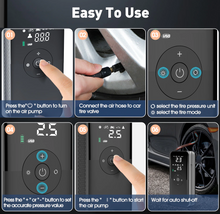 Load image into Gallery viewer, Portable Electric Tire Inflator
