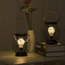 Load image into Gallery viewer, LED Iron Lantern Table Lamp - Thee Gift
