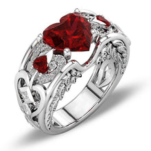 Load image into Gallery viewer, Red Love Heart Ring
